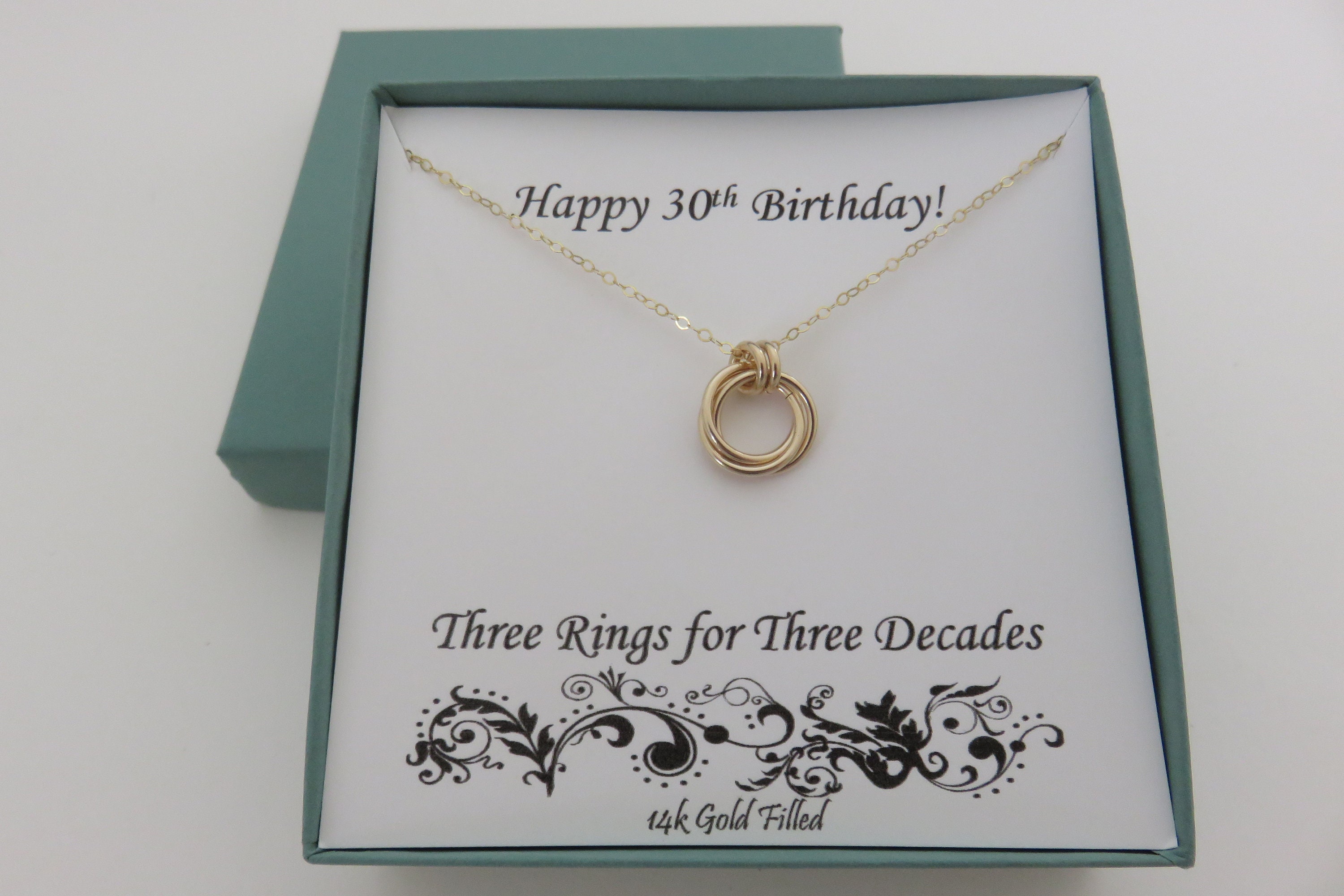30th Birthday Necklace 30th Birthday Necklace