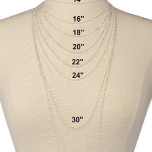 jewelry length chart