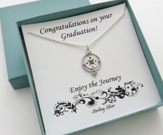 Graduation compass best sale necklace