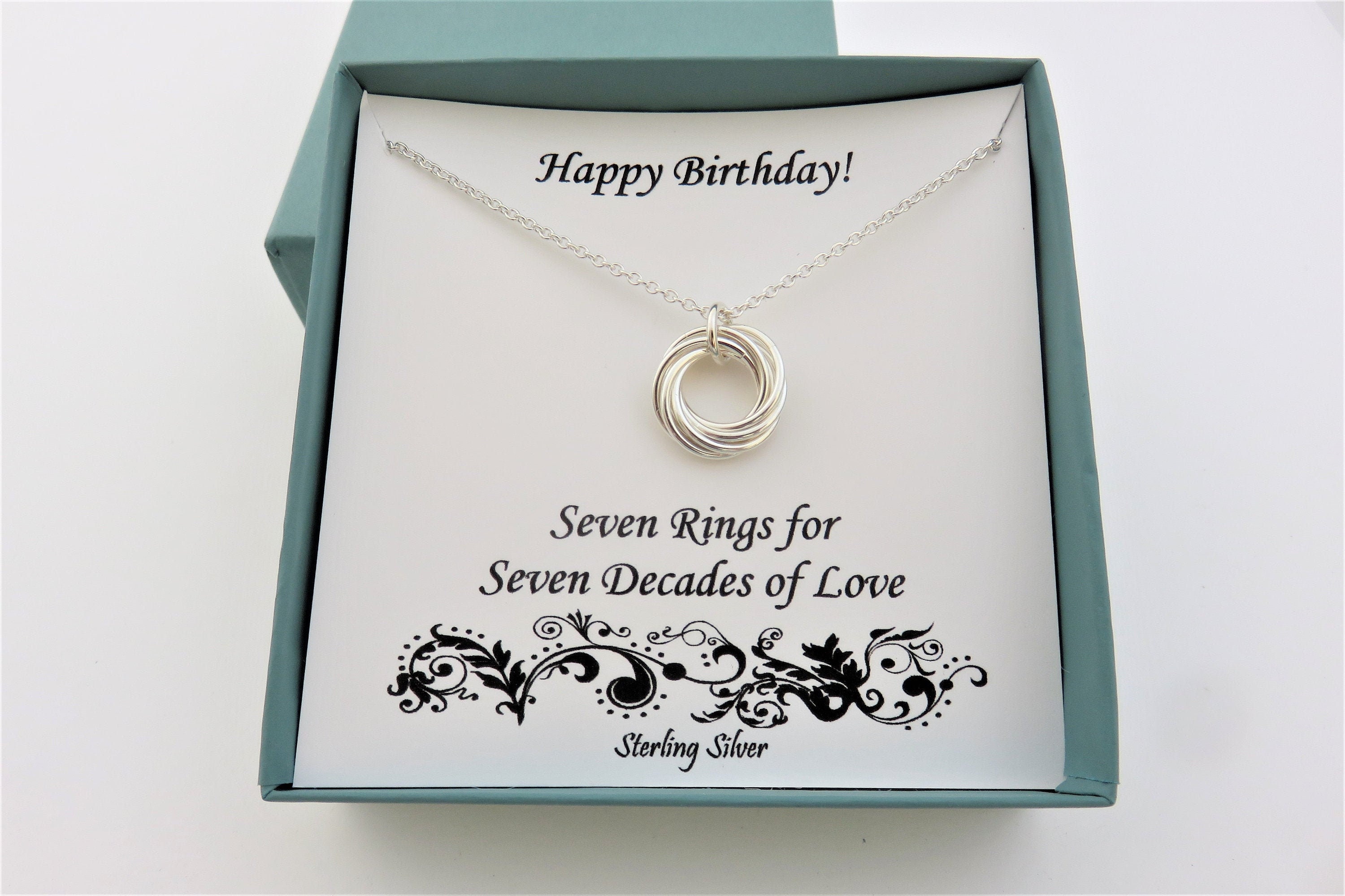 Seven rings for seven decades best sale necklace