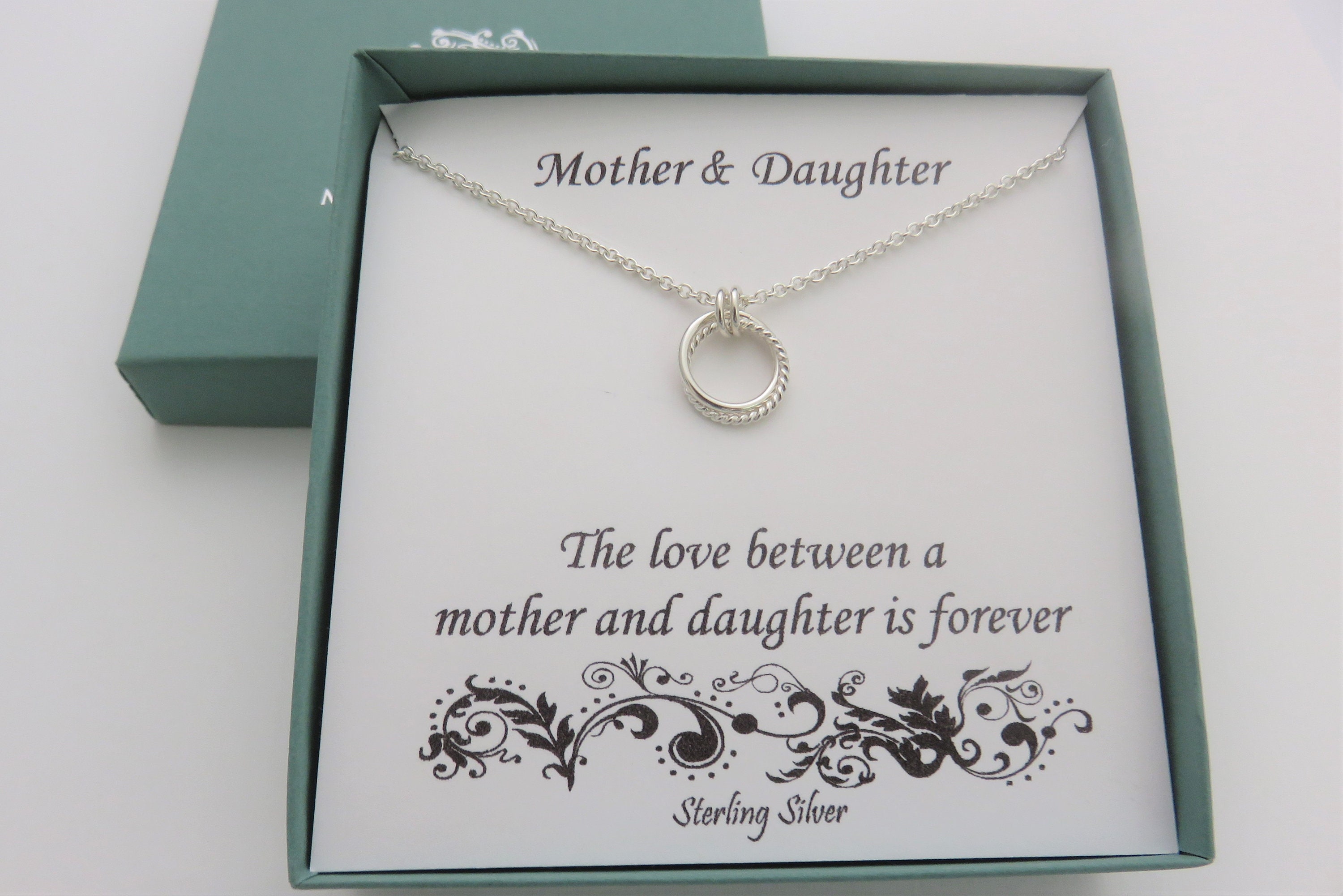to My Daughter Mom and Daughter Best Friends Forever Inseparable Necklace