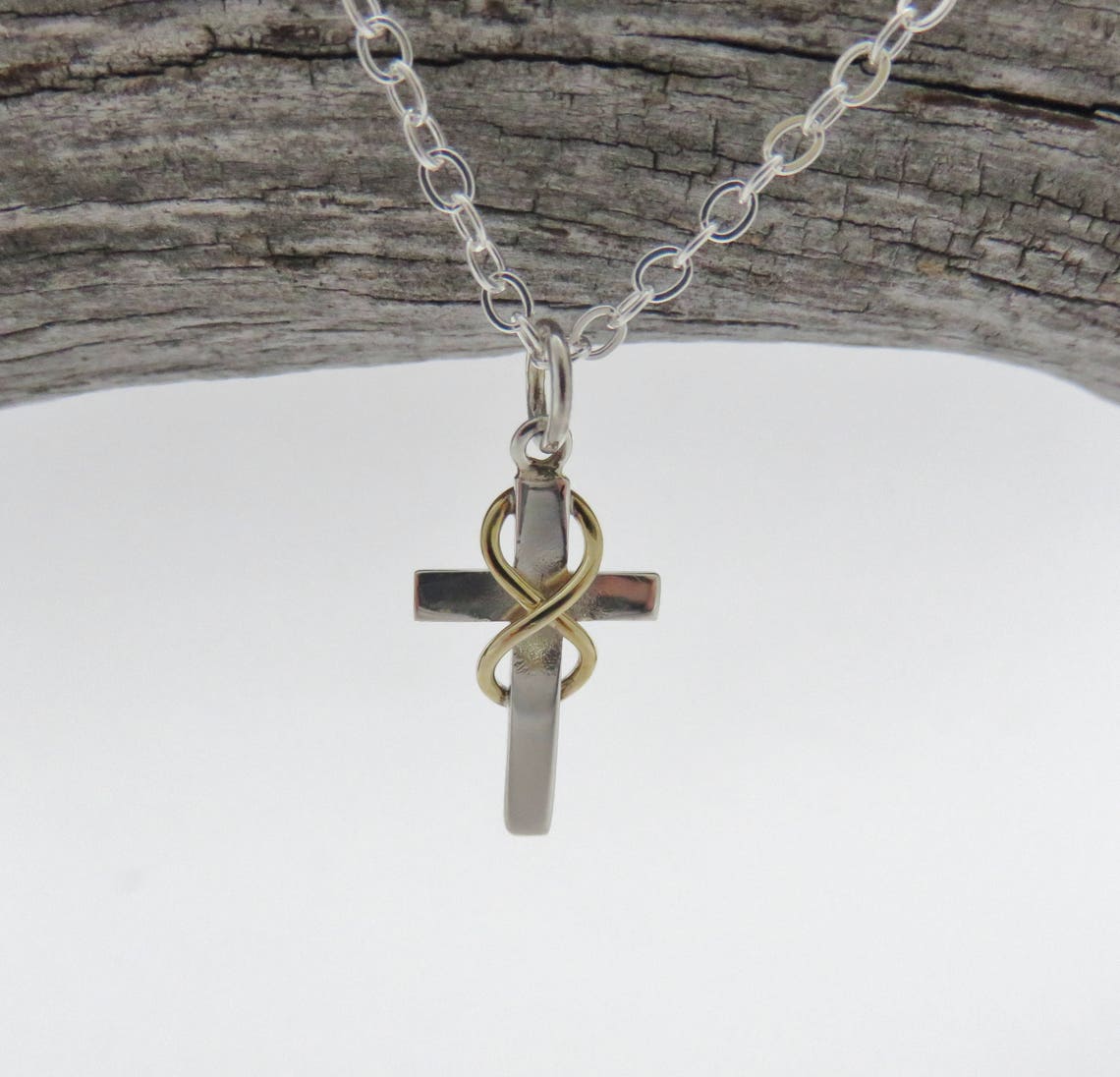 BxkSky Infinity Cross Necklace For Women, Easter Mothers Day Confirmation Gifts