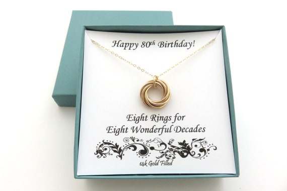 80th Birthday Necklaces - Heads and Tails Jewellery