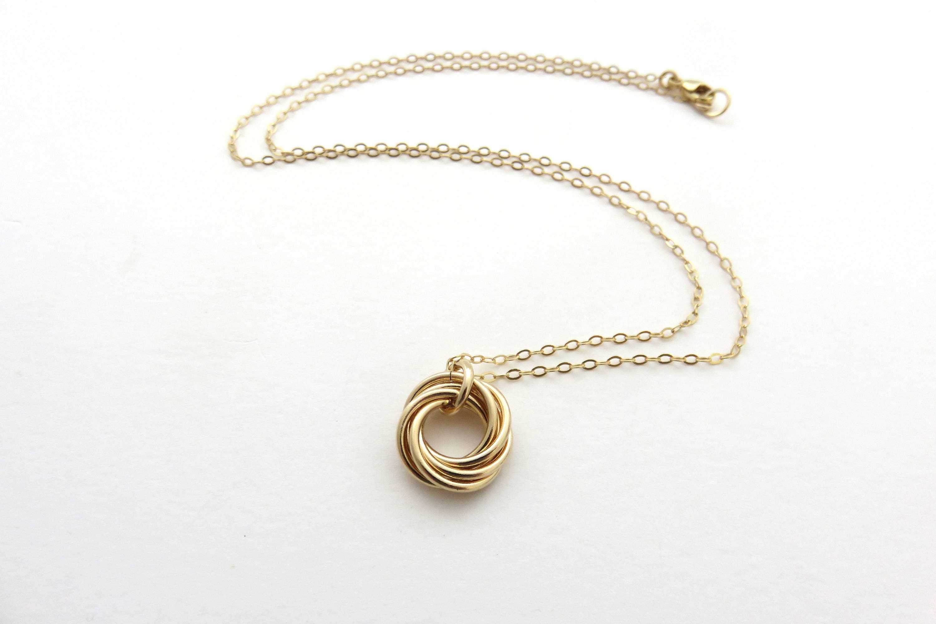Gold Filled Necklace 60th Birthday Gift 