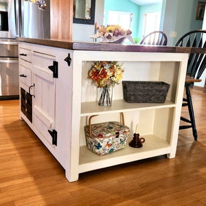 Kitchen Island Design, Custom Kitchen Cabinets, Kitchen Island, made-to-order Kitchen island with storage. Take a look at our newest design.