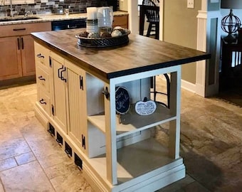 Kitchen Island, Kitchen Island with storage. Our most popular island without the Wheels.