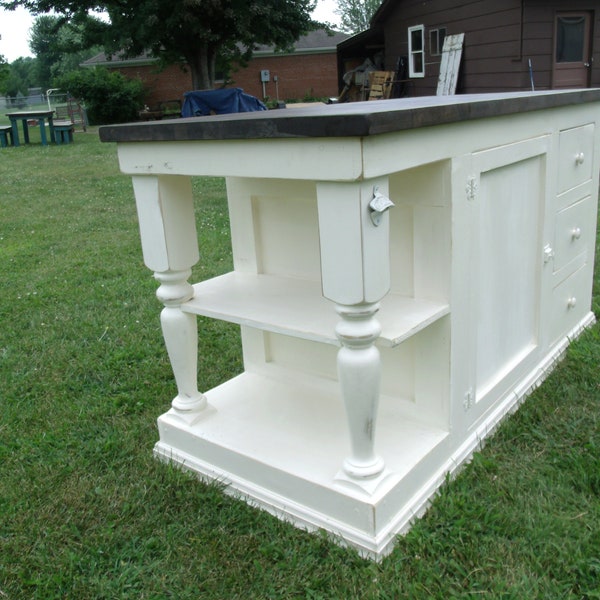 Rustic Kitchen Island - Etsy