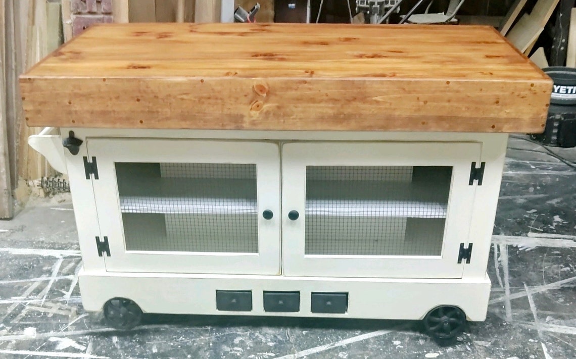 Industrial Style Media Console Carts. Built to Suit. Etsy