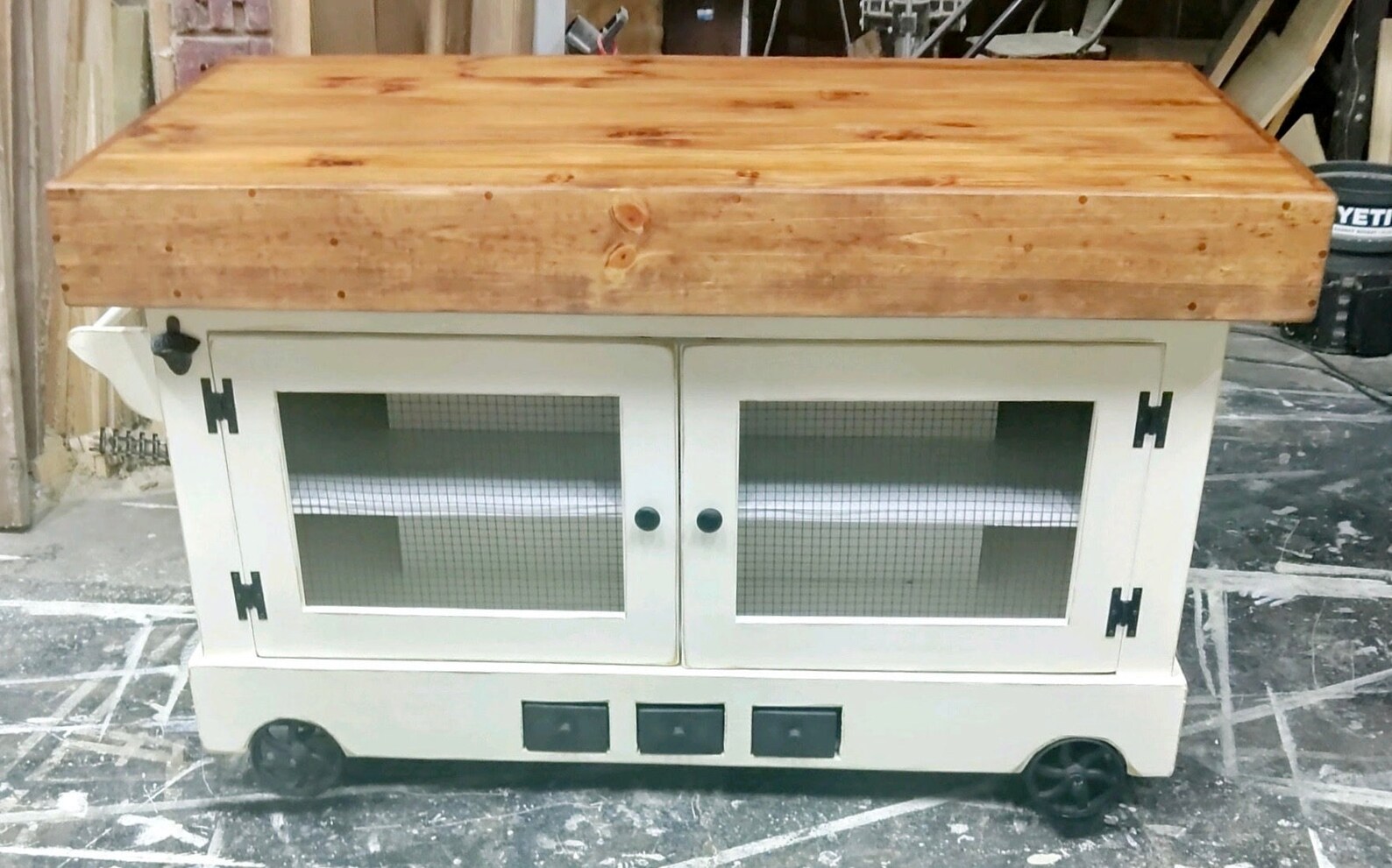 Industrial Style Media Console Carts. Built to Suit. Etsy