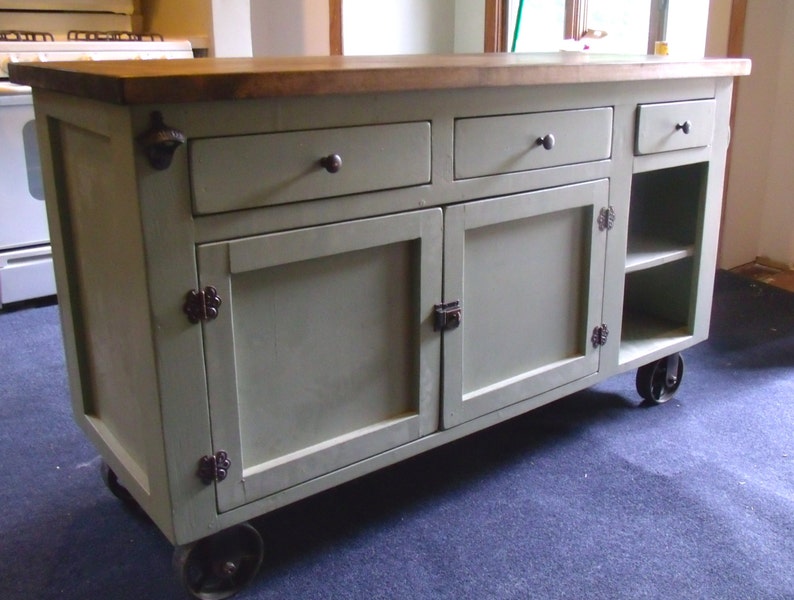 Custom Farmhouse Industrial Side Cabinet BuffetMedia Console
