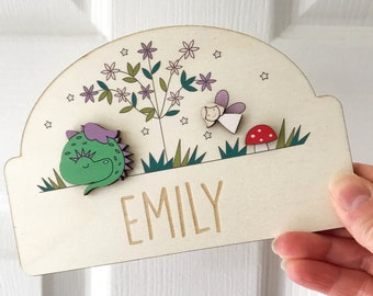 Personalised Enchanted Forest Child's Door Plaque