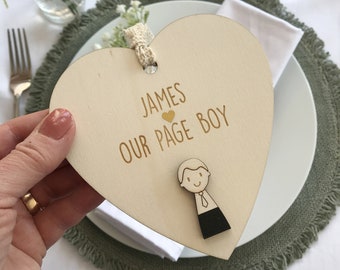 Page Boy gift - Personalised page boy gift - wedding attendants gift