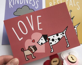 Love and Friendship postcard set
