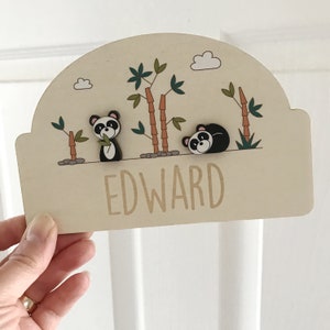 Panda Door Plaque