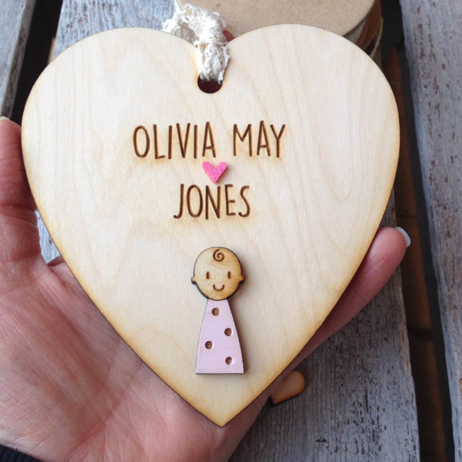 New Baby Girl gift personalised baby girl gift I new born Etsy