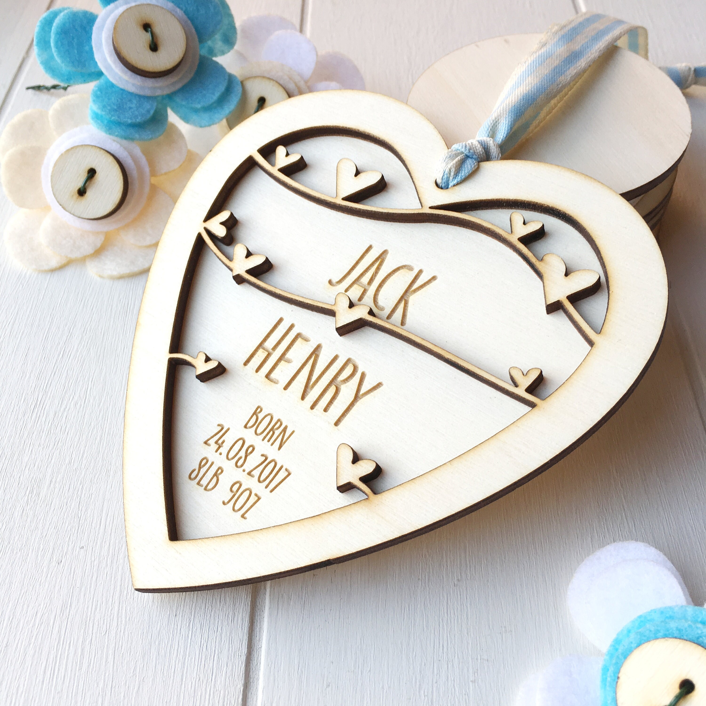 New Baby Boy Keepsake Personalised baby gift New born gift Etsy