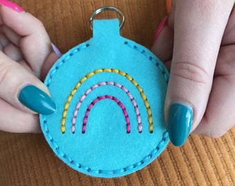 Embroidery Rainbow Keyring Tin Kit