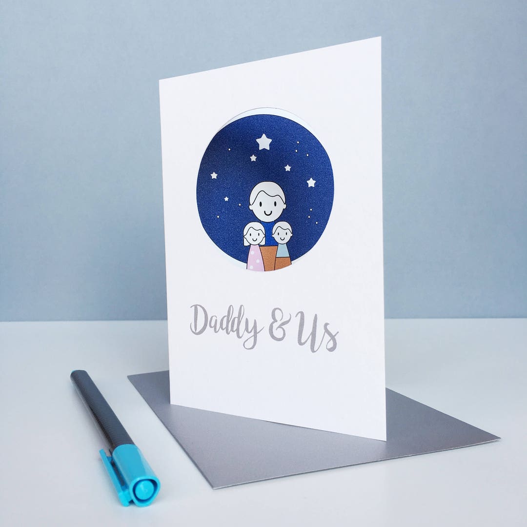 Daddy Card - Father's Day Card - Personalised Card for Dad - Etsy