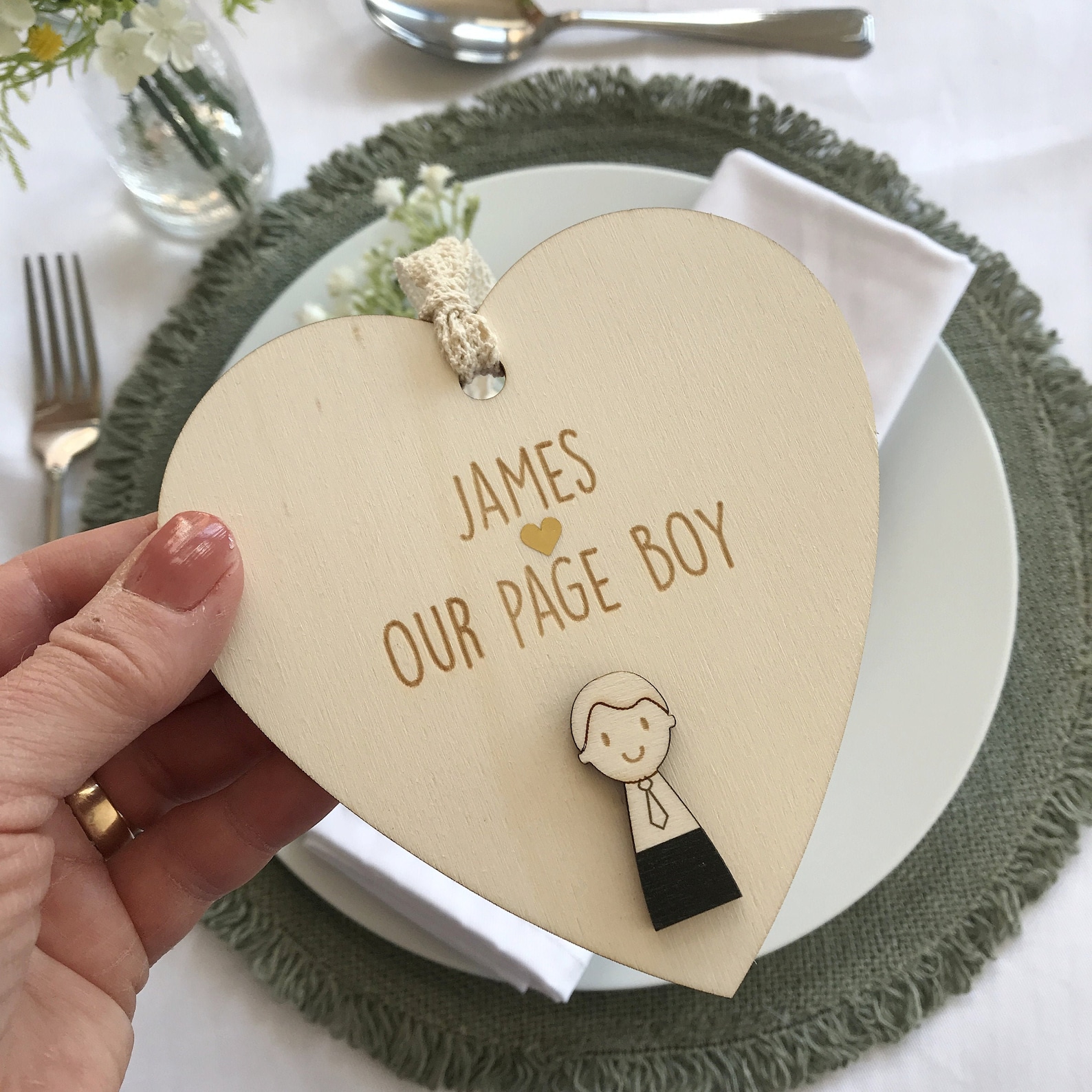 Page Boy gift Personalised page boy gift wedding Etsy