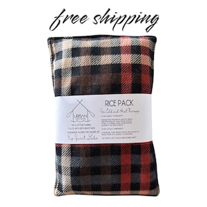Microwavable Rice Bag- Hot or Cold Therapy-Reusable Hot or Cold Pack- Pain Comfort- Flannel Rice Heat Bag-Natural Pain Comfort