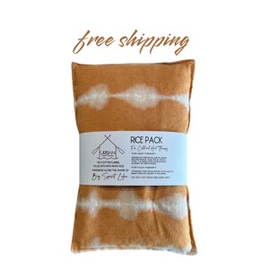 Microwavable Rice Bag- Hot or Cold Therapy-Self Care Gift-  Reusable Rice Bag- Get Well Gift-  Microwavable Heating Pag- Rice Bag-