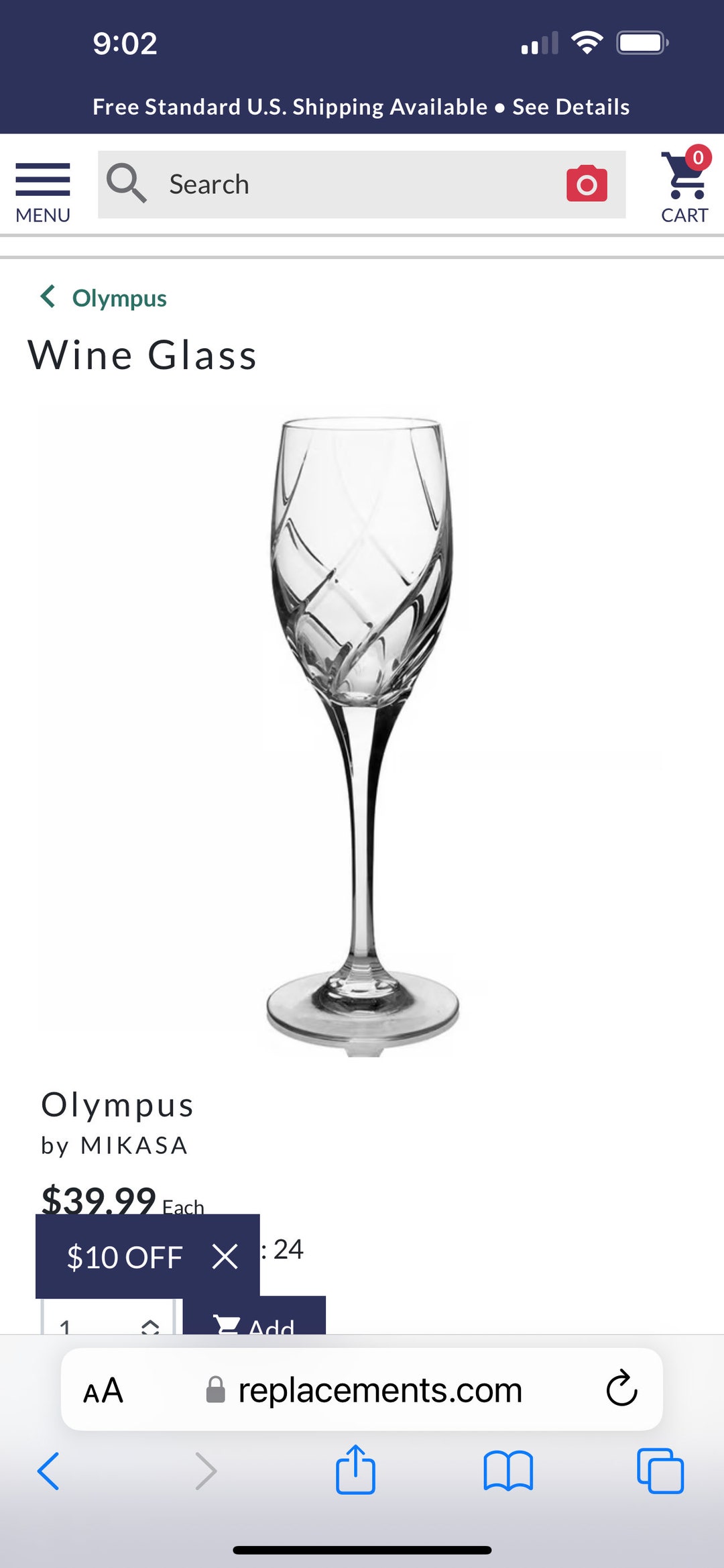 Mikasa Wine Glasses Olympus Etsy