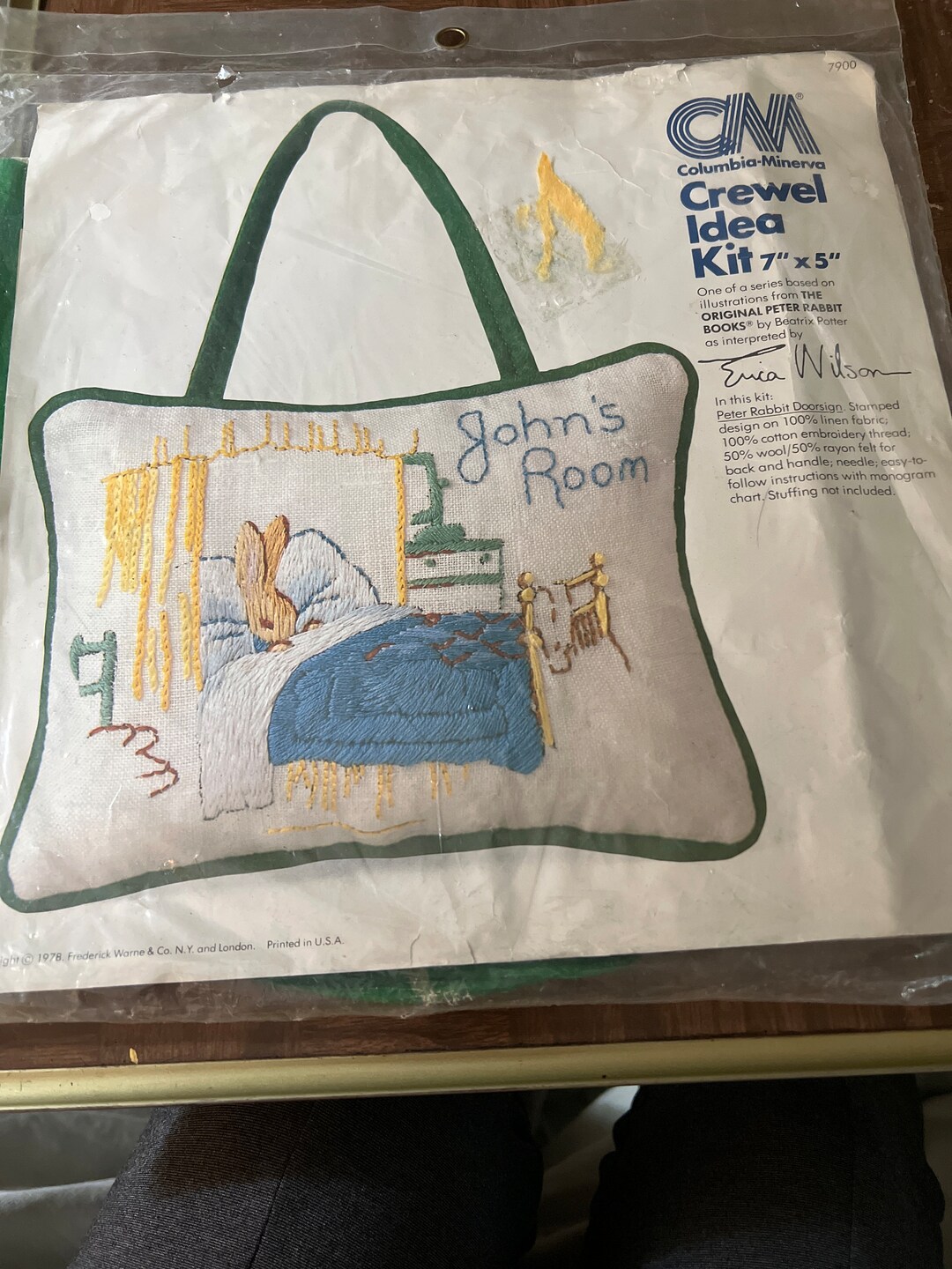 Peter Rabbit Embroidery Door Sign Kit - Etsy