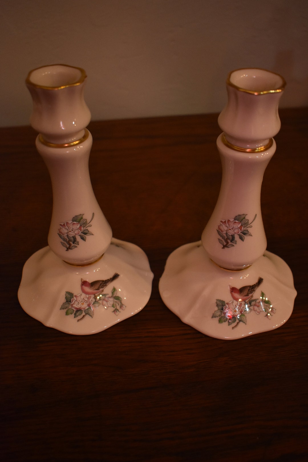 Lenox Candle Sticks Serenade Etsy