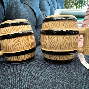 Salt & Pepper Shakers Whiskey Barrel