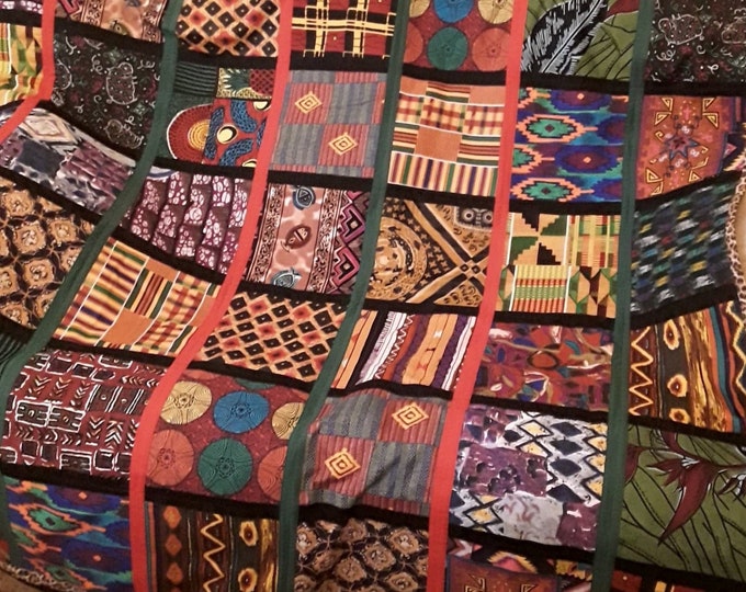 African Print Quilt / Wall Hanging Etsy