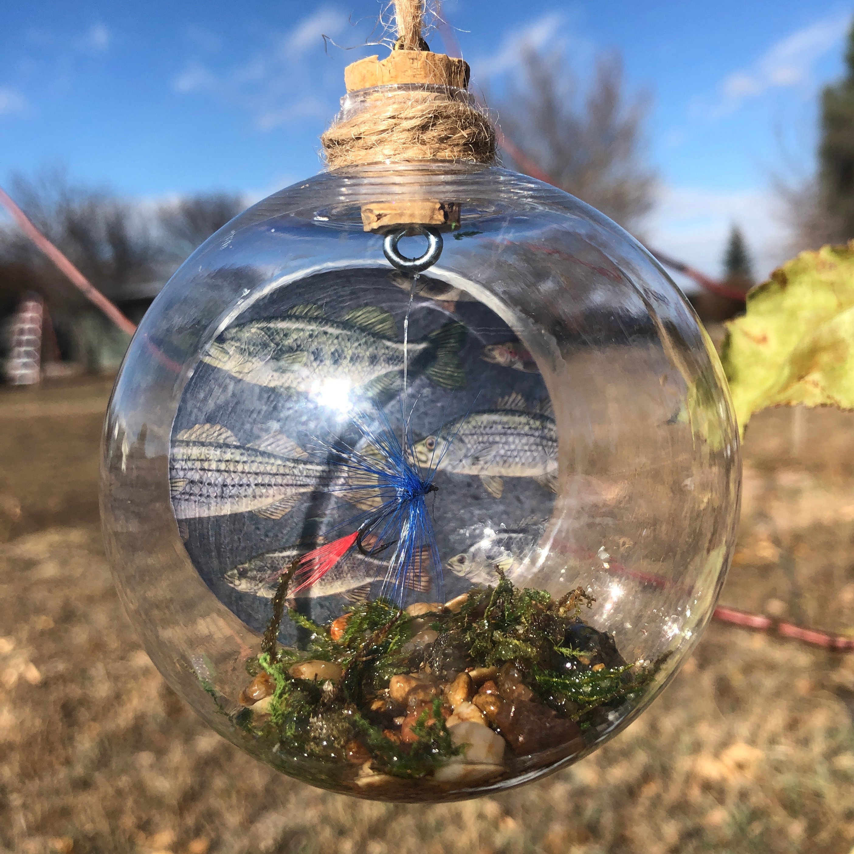 Fly Fishing Ornament Christmas Ornament Fishing Ornament Etsy