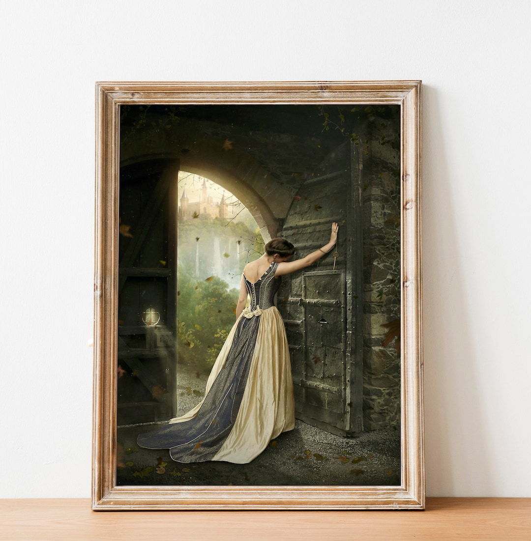 Medieval Woman Art Print - Castle Door Fantasy Wall Décor - Etsy Medieval Woman Art Print - Castle Door Fantasy Wall Décor - Etsy