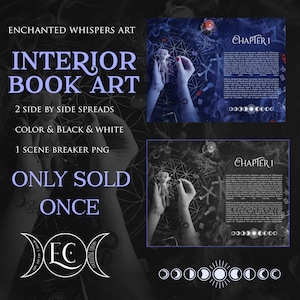 Witchy Buch Innen Kunst: Paranormal Romance Kapitel Design