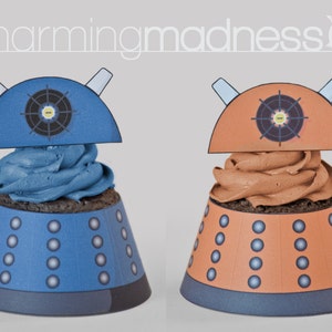 Dalek Inspired Cupcake Wrappers & Toppers PDF image 2