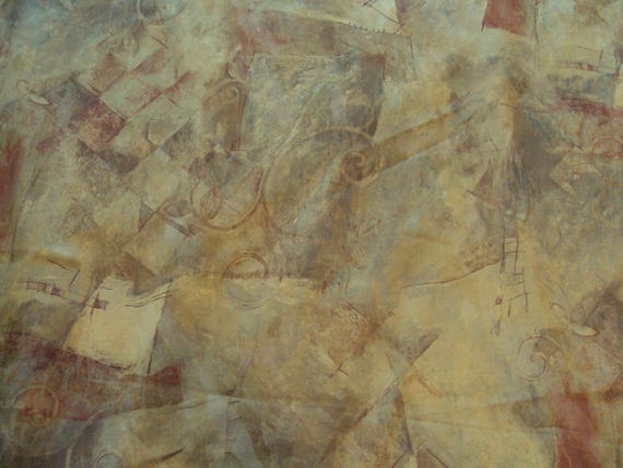 New Antique Satin Drapery Fabric Abstract Brocade Design Great Etsy