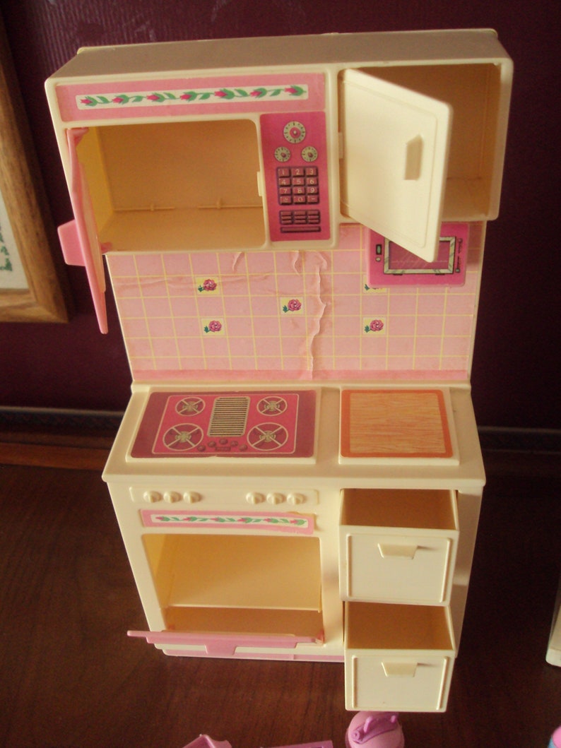 1987 Barbie stove / microwave and refrigerator with | Etsy