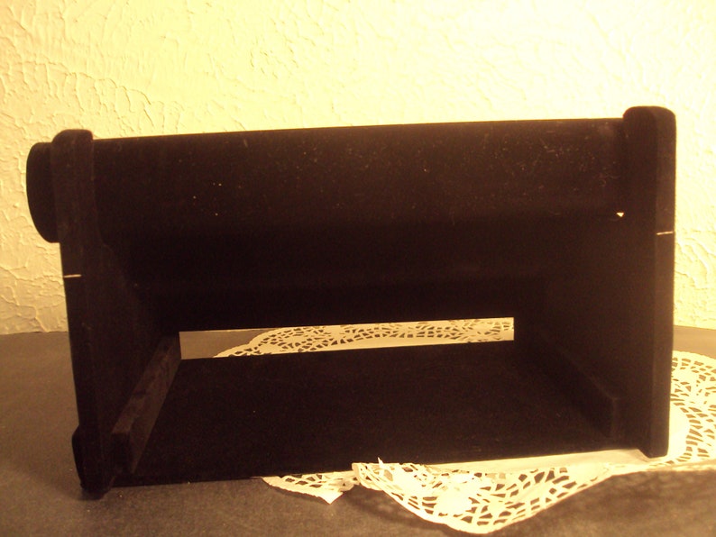 necklace organizer Velvet bracelet display jewelry holder 3 tier black velvet for bracelets watches