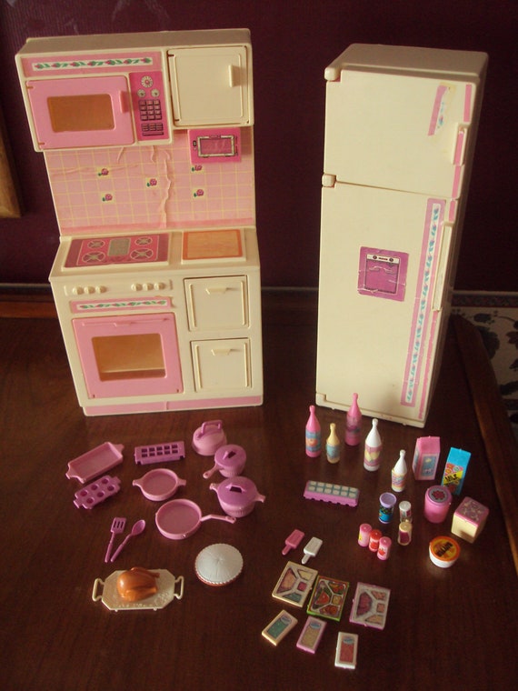 barbie refrigerator set