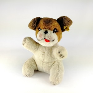 Chien Steiff Possy avec carte d'identité 25 cm, vintage 1980 à 1981