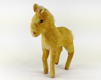 Steiff Foal vintage small 5 inches standing velvet Horse 1952 to 1961 produced only