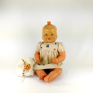 Trudy Three Faced Doll with working voice box 15 inches tall Vintage 1930s