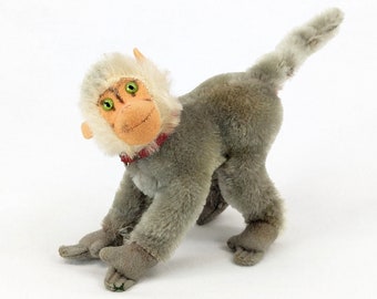 Steiff Baboon Monkey Coco vintage 1965 to 1967 small 4 inches