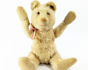 シュタイフ テディベア ffボタン付き 10インチ ヴィンテージ 1930