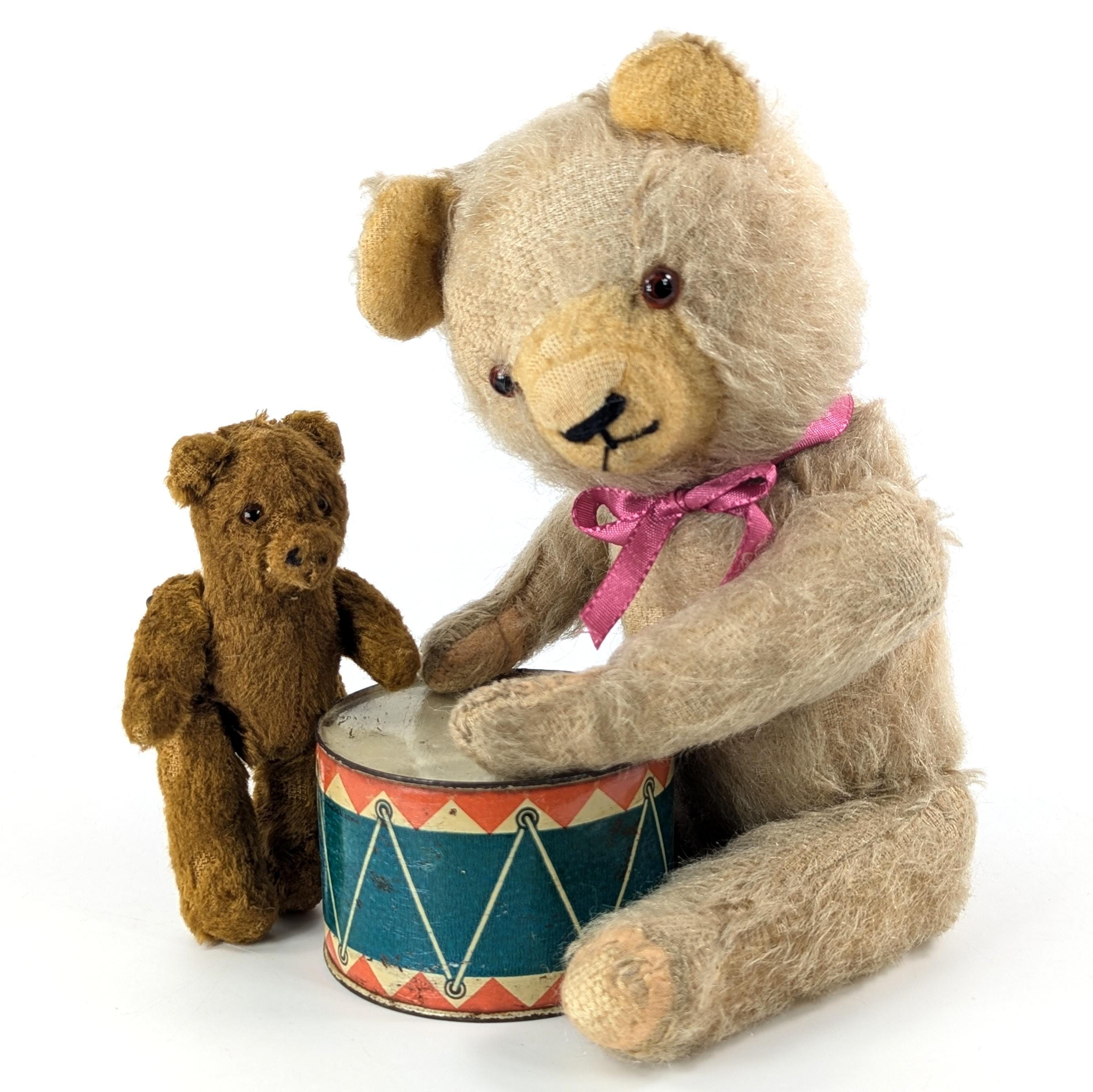 Grand Ours En Peluche Ancien – Allemagne – Années 50/60 – 50 Cm – RARE