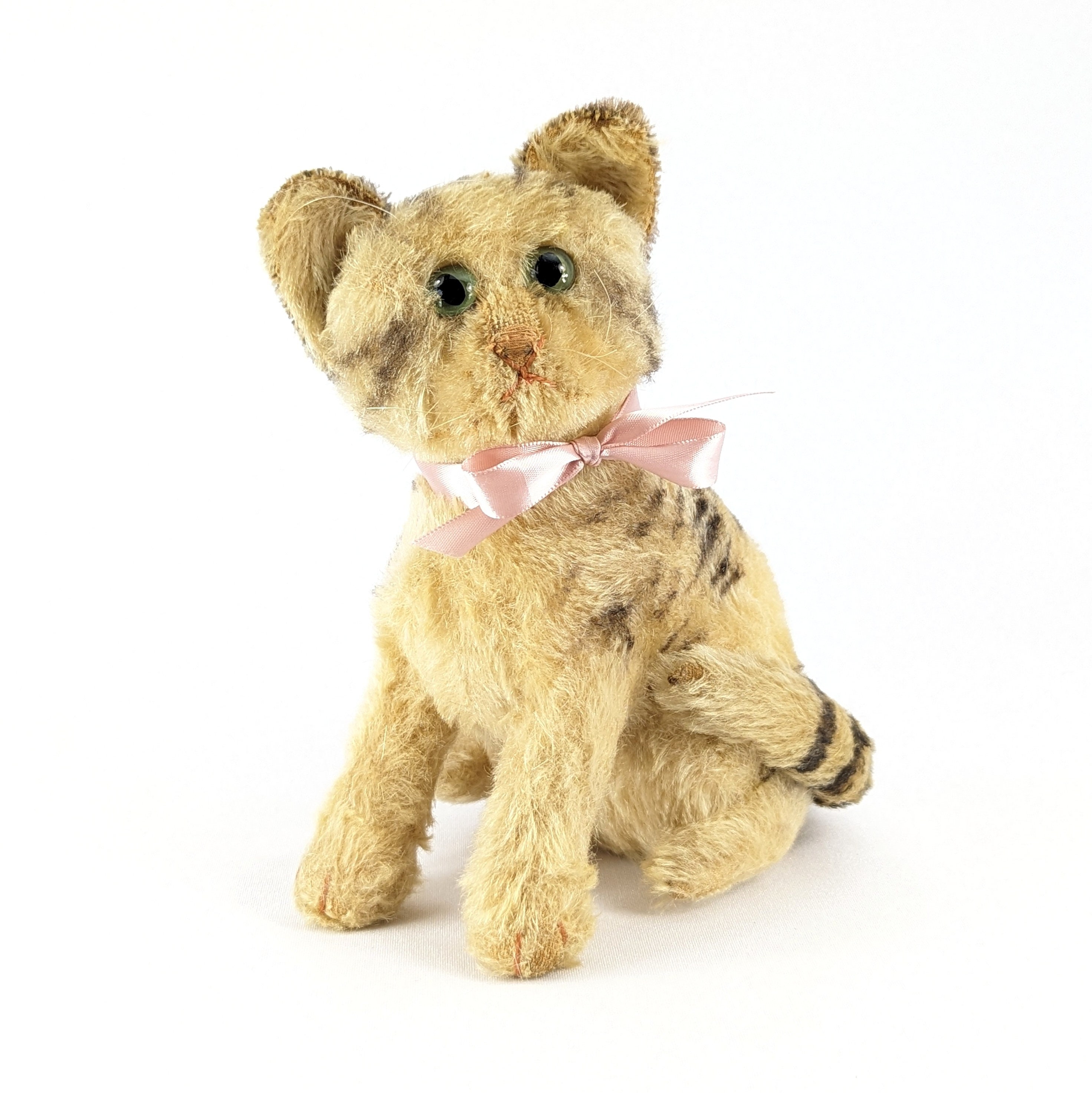 Steiff Cat Susi Sitting Tabby Largest 8 Inches Vintage 1954 to