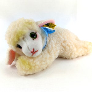 Steiff Floppy Lamby all IDs 9 inches 1978 to 1982 vintage