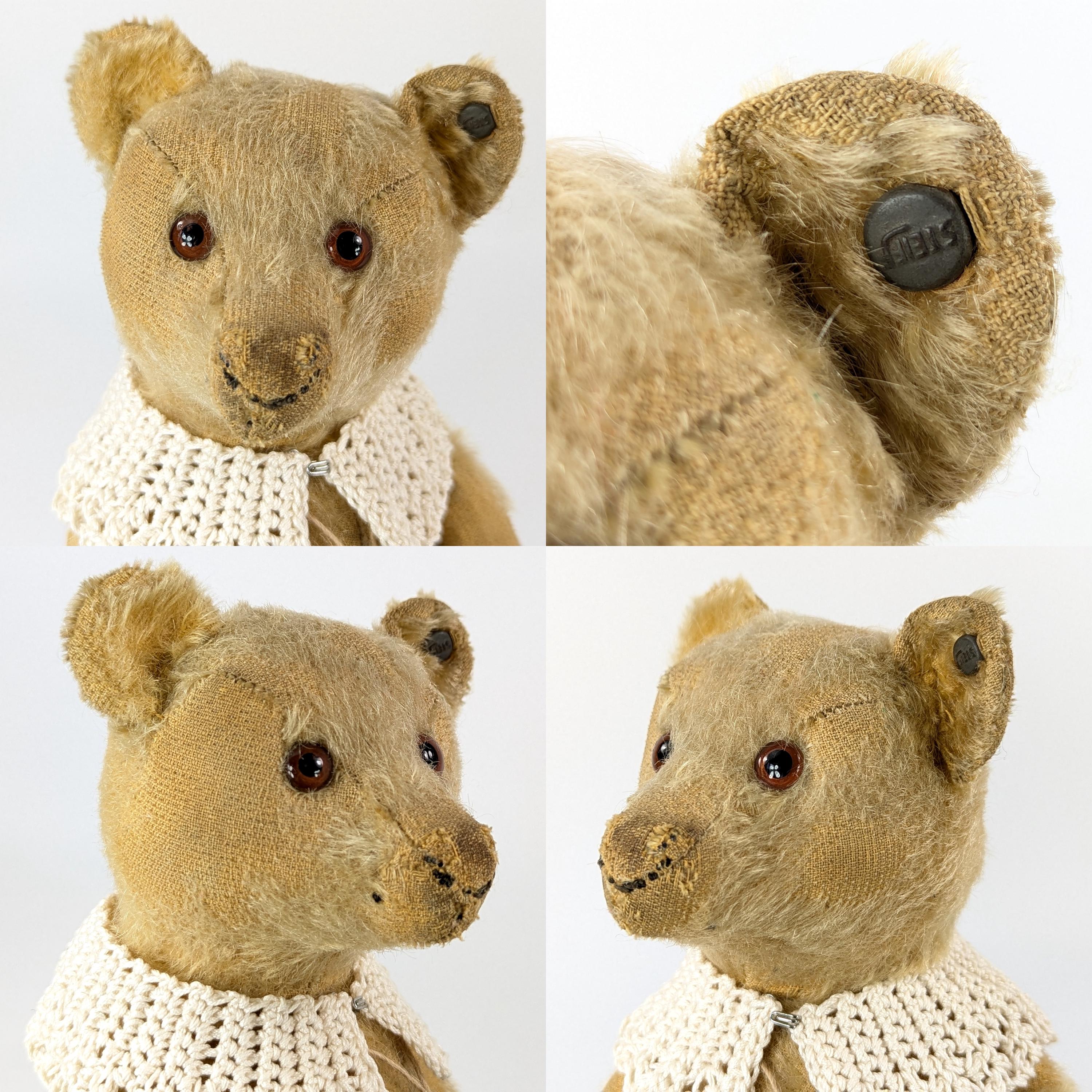 Antique Steiff Teddy Bear With Ear Button 12 Inches Produced 1906