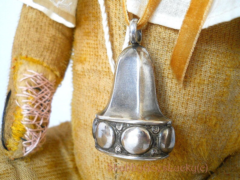 antique silver rattle