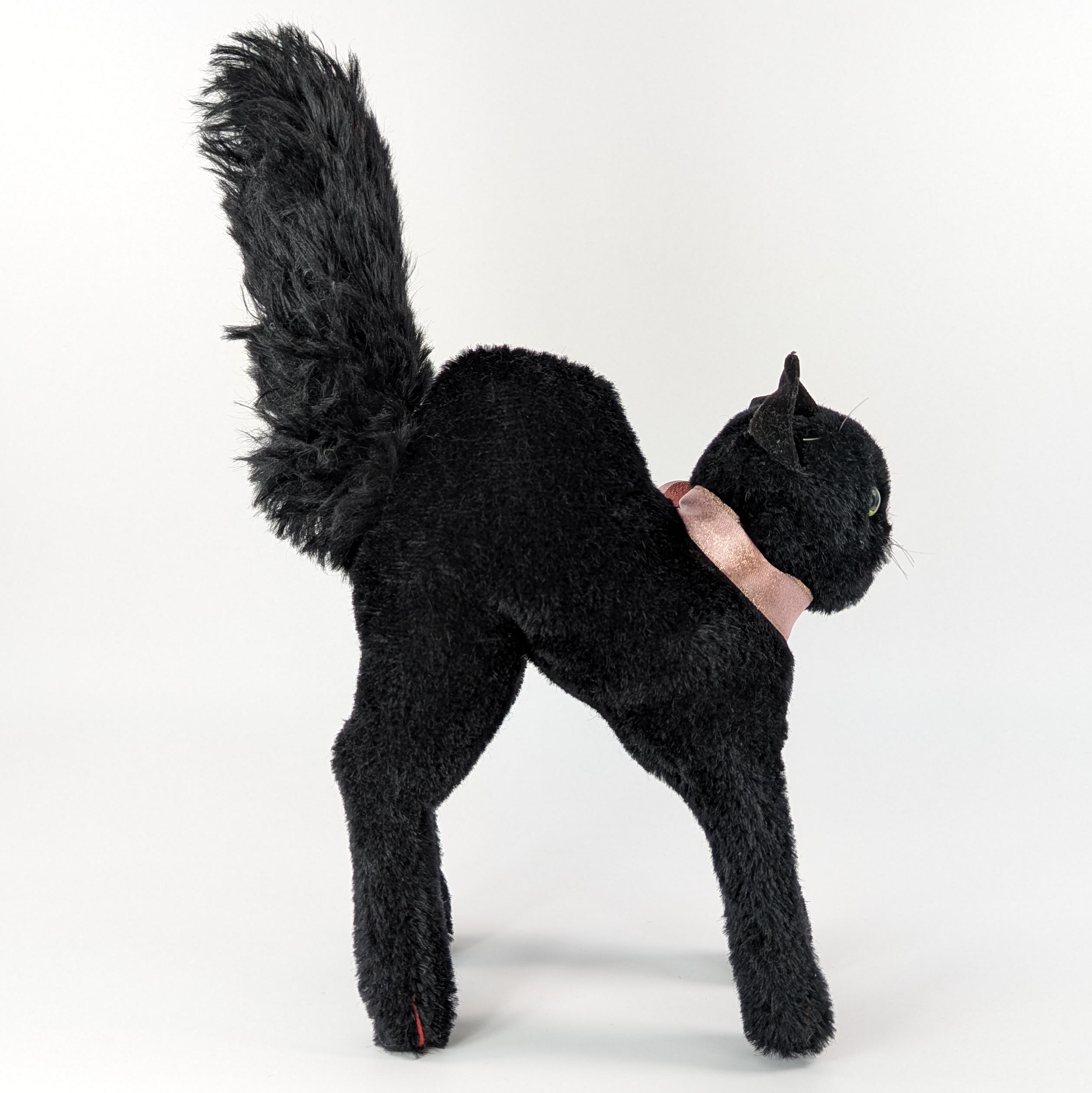 シュタイフ ブラック トム キャット ID 付き 最大 9 インチ