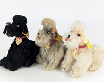 シュタイフ プードル スノビー ブラック 全ID 6インチ ヴィンテージ